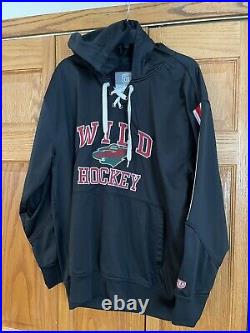 NHL Old Time Hockey Mens Size XL Causeway Collection Minnesota Wild Hoodie