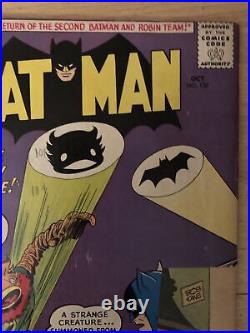 Old 1960 Silver Age Batman #135 Bob Kane (Preview Ad Justice League America #1)