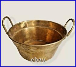Old Antique Vintage Traditional Moroccan Brass Hand Wash Basin and Drain Insert