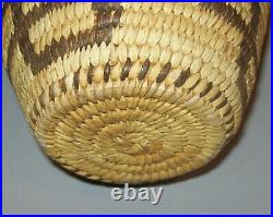 Old Antique Vtg C 1930s Native American Indian Olla Basket Papago or Pima Apache