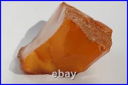 Old Baltic Natural Amber Stone 63 Grams Collectible Egg Yolk Colour Amber Stone
