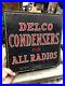 Old-Delco-Radio-parts-and-service-Bin-sign-Metal-Not-Porcelain-Sign-12-X-12-01-au