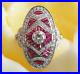 Old-European-Cut-White-Moissanite-Lab-Created-Ruby-Oval-Shape-Collection-Ring-01-ekua