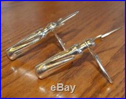 Old GNRY Great Northern Railroad Dining Car Silver corn cob holders