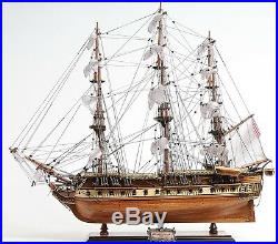 Old Ironsides WOOD SHIP 29 Display Model USS Constitution Collectable Warship
