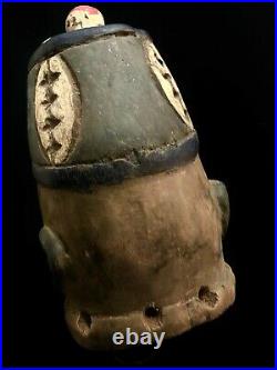 Old Makonde LIPIKO Helmet Mask Tanzania AFRICAN MASK (1142)