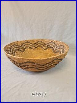 Old Native American California Paiute Pit River Indian Basket 14