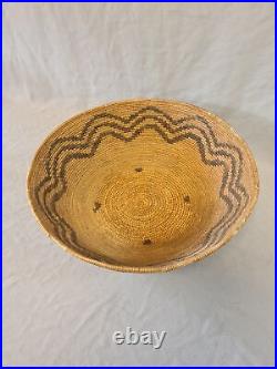 Old Native American California Paiute Pit River Indian Basket 14