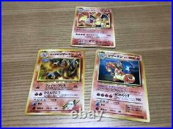 Old Pokemon Card Collection Lot 3 Charizard / Blaine's Charizard Excellent