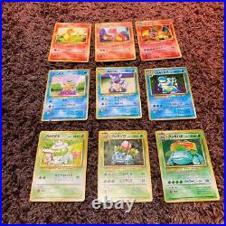 Old Pokemon card lot 9 collection Charizard / Blastoise / Venusaur etc