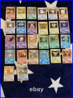 Old Pokemon card lot collection Charizard / Pikachu / Alakazam etc excellent