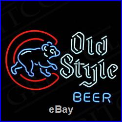 Old Style Beer Bar Neon Sign Light Pub Store Canteen Vintage Man Cave Wall Party