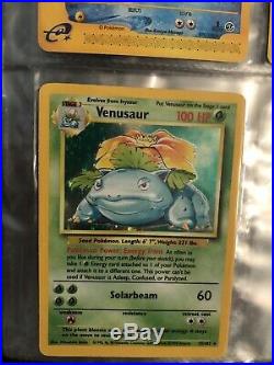 Old Used Pokémon Binder And Cards Including, Blastoise, Charizard, Venusaur