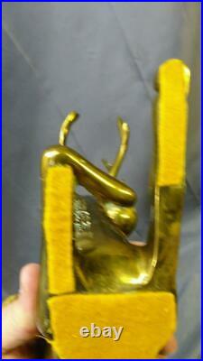 Old Vintage Brass Metal India Deer Art Sculpture Statue Sarreid Stag
