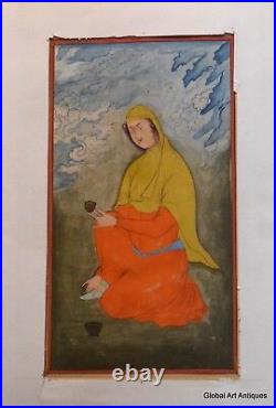 Old Vintage Fine Hand Painted Miniature Painting Rare Collectible. I55-16