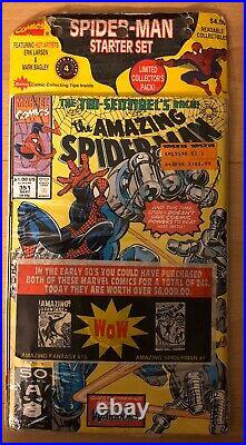 Old Vintage Spiderman Comic Book Starter Set Pack Amazing #350 & 351 Web #79, 80