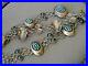 Old-WJ-LEWIS-Native-American-Zuni-Turquoise-Cluster-Sterling-Silver-Concho-Belt-01-njo