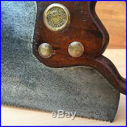 PREMIUM Quality SHARP! Antique SIMONDS SAW Melbourne ETCH Vintage Old Tools #124