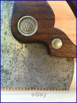 PREMIUM Quality SHARP! Vintage ATKINS 401 7pt Xcut SAW Old Antique Tool #167