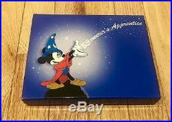RARE LE OLD Disney Pin Set Sorcerer's Apprentice Boxed Yen Sid Hat Mickey Mouse