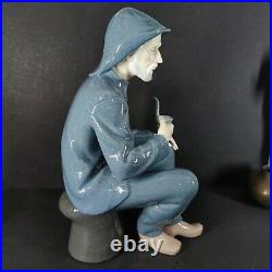 RARE VINTAGE NAO/LLADRO LARGE OLD FISHERMAN/SAILOR WITH PIPE- MINT 15 Tall
