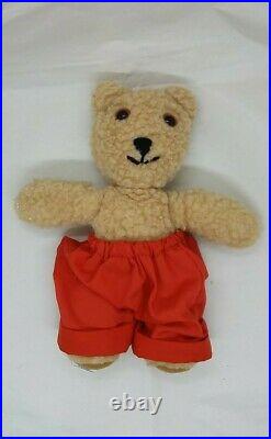 RARE old bear Jane Hissey Little Bear Red Trousers Collectable
