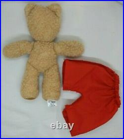 RARE old bear Jane Hissey Little Bear Red Trousers Collectable