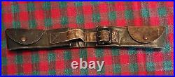 Rare Antique Cowboy Old West Prospector Gambler 4 Pouch Leather Money Belt 36