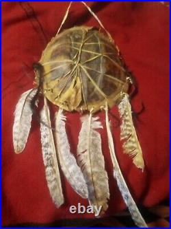 Rare Old Native American Louisiana Turtle Shell Drum Common Snapping Turtle