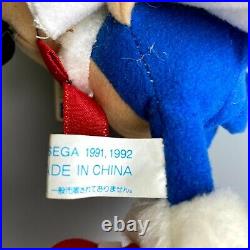 Rare1992 SEGA Old Sonic the Hedgehog Christmas Santa Claus plush toy set of 2