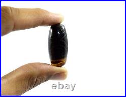 Real Old Ancient Rare Collectible Ottoman Sulemani Agate Stone Bead. G52-19 US