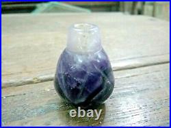 Real Old Ancient Rare Collectible Sulemani Stone Hand Carved Miniature Bottle