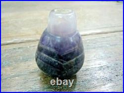 Real Old Ancient Rare Collectible Sulemani Stone Hand Carved Miniature Bottle