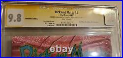 Rick And Morty Comic #1 CGC SS GRADED 9.8 Old Slab Variant Toxic Funko POP! Roy