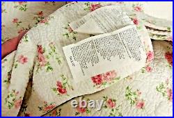 Rosebuds King Size Quilt Americana Home New Old Stock