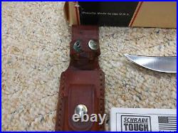 Schrade Old Timer Mountain Lion Knife 160ot USA Made Fixed Blade Not Used In Box