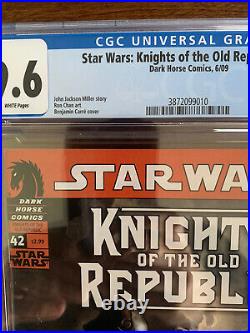 Star Wars Knights of the Old Republic #42, CGC 9.6, Origin of Revan, UNPRESSED
