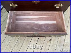 Statton Private Collection Old Towne Cherry High Chest with Cedar Lined Lg Drawer