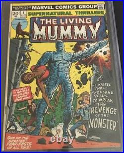 Supernatural Thrillers #5 9.6 NM+ OWithWH 1st Living Mummy 1973 Old Label