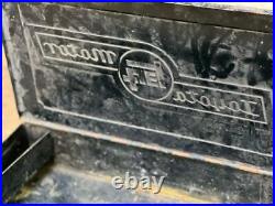 TOYOTA Motor Vintage Tool Box TEQ Storage Retro Old Logo 36.5×20.5×8? JPN