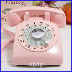 Telephone 1960 s Style Pink Retro Old Fashioned Rotary Dial