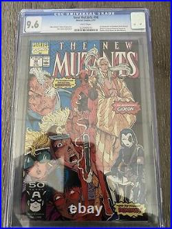 The New Mutants 98 CGC Graded 9.6 NM WHITE Pages 1st app DEADPOOL Old Label