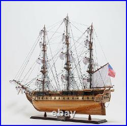 USS Constitution Old Ironsides Wooden Tall Ship Model 38 Sailboat Built Boat