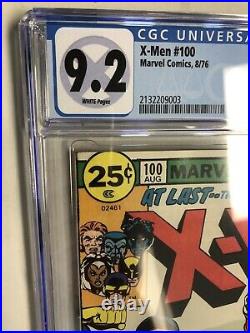 Uncanny X-Men (1976) # 100 (CGC 9.2 WP) Old X-men Vs New X-men