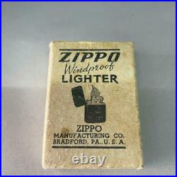 Unused dead stock 40''s Zippo oil lighter Vintage 1940 Old