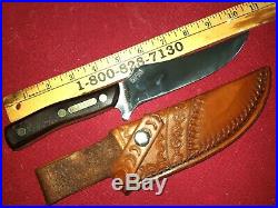 VINTAGE SCHRADE USA 15OT Old Timer Hunting Skinning Fixed Blade Knife BIG 10