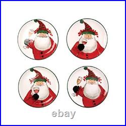 Vietri Old St. Nick Holiday Collection Italian Serveware Sets Cocktail Plates