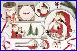 Vietri Old St. Nick Holiday Collection Italian Serveware Sets Salt and Pepper