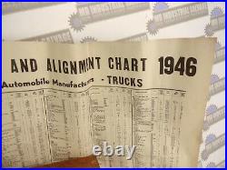 Vintage 1946 WILCO WHEEL ALIGNMENT POSITIONER withTOOL CASE & CHART, 70+ YRS OLD