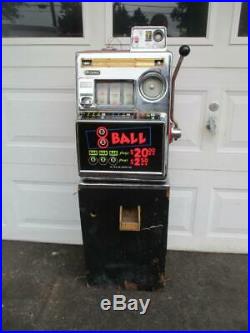 Vintage 1950's Old Aristocrat Nevada 8 Ball Slot Machine